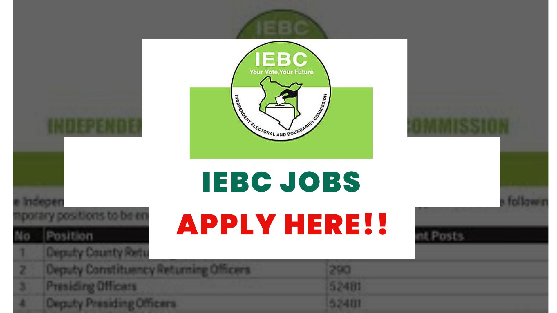 IEBC Jobs